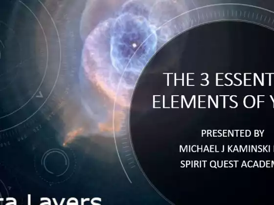 The 3 Essential Elements of You!!