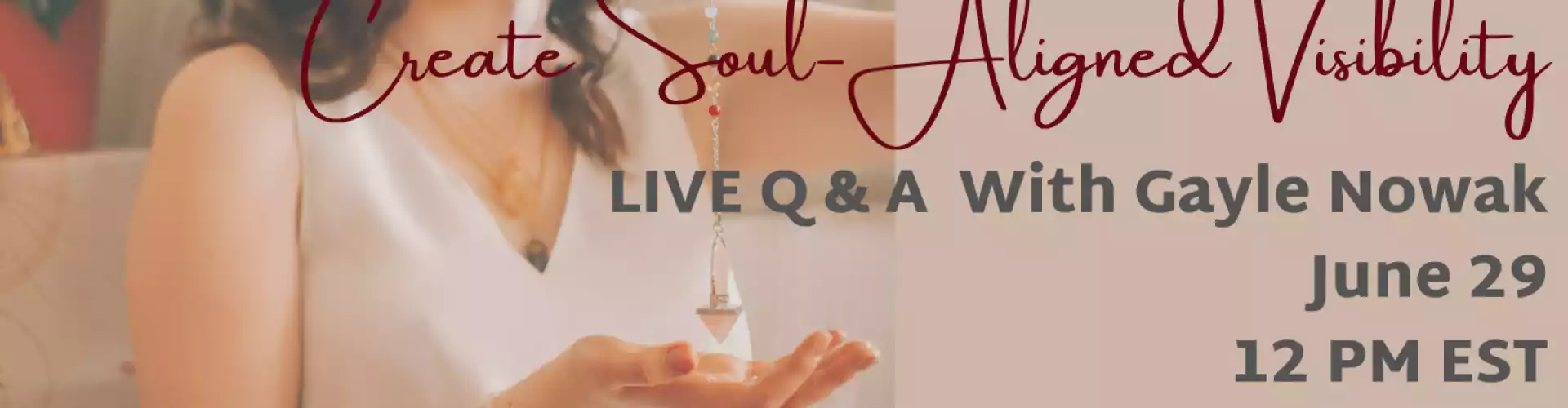 சோல்-அலைன்ட் விசிபிலிட்டி லைவ் Q & A ஐ உருவாக்கவும் - Online Class by Gayle Nowak